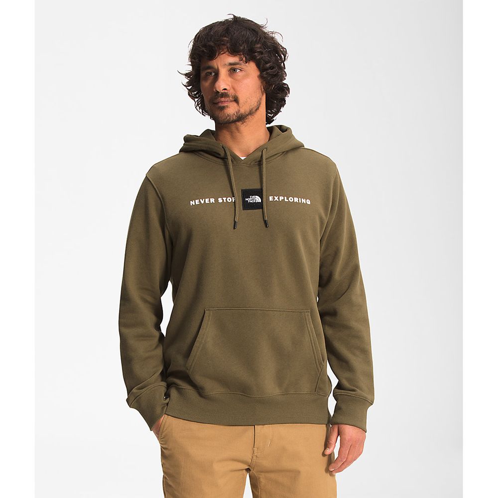 The North Face Hoodie Mens Australia - The North Face Red’S Pullover Olive Green Hiking (LRA-801362)